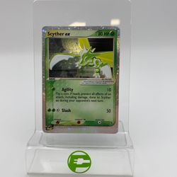 Pokémon TCG EX Ruby & Sapphire Scyther ex 102/109 Holo English Swirl