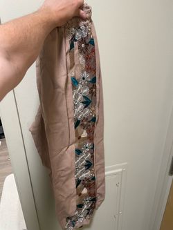 Embroidered Floral Pants