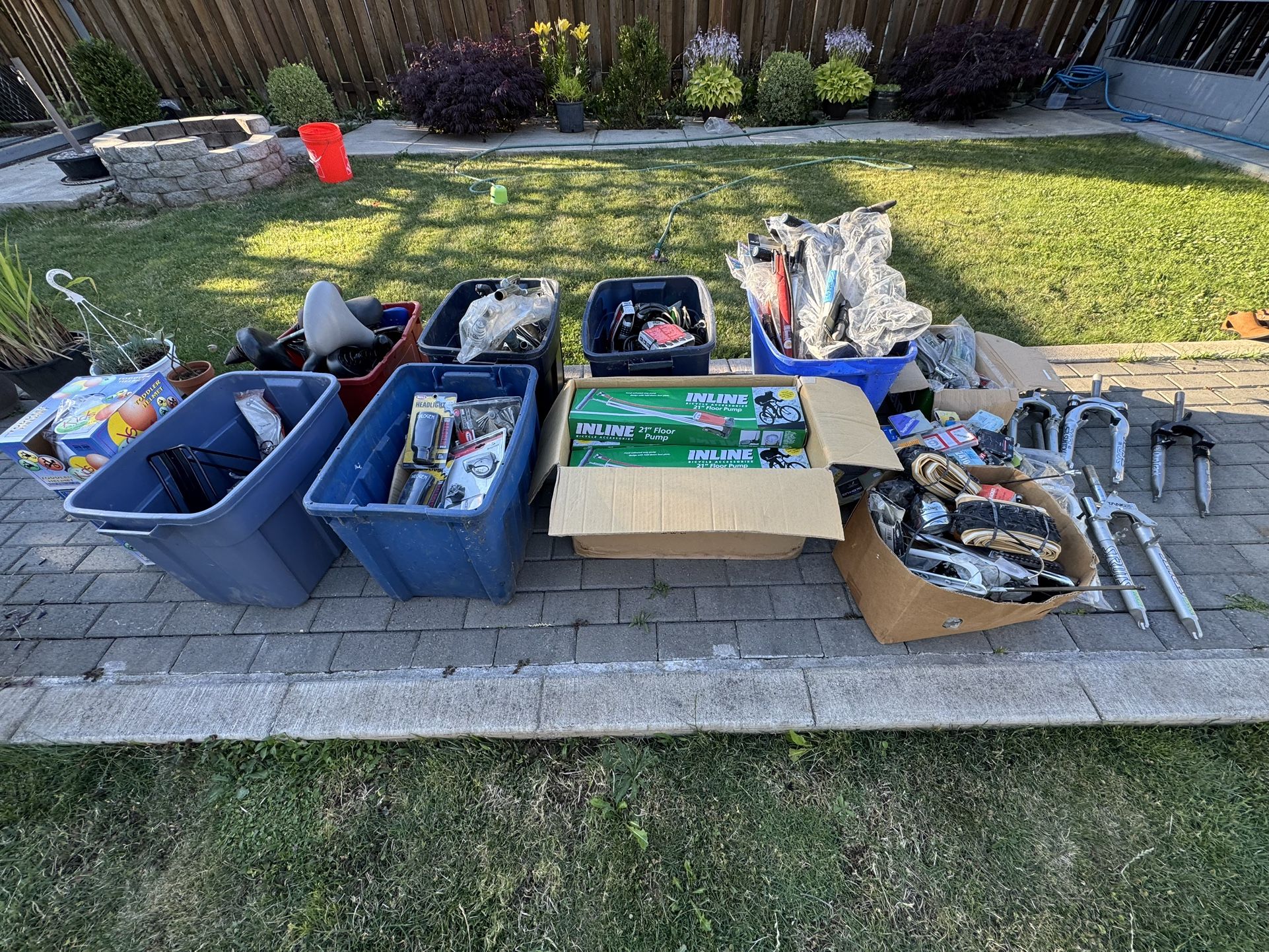 Lot Of Bike Part and Tools