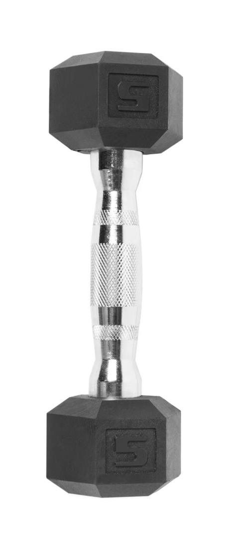 CAP Barbell, 5lb Coated Hex Dumbbell, Single