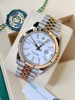 Two Tone Rolex Datejust 41 w/ White Dial