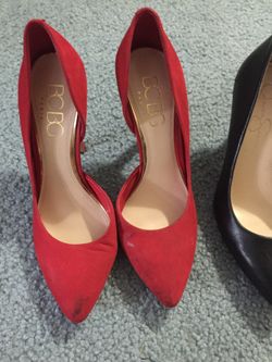 Black and red pumps FREE