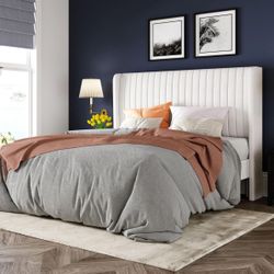 Queen Size Velvet Upholstered Bed Frame 