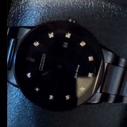 citizens watch with diamond dial 