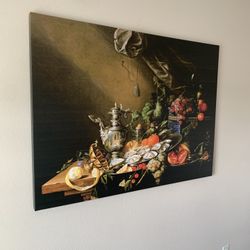 Wrapped Canvas Wall Art - Cornelis De Heem 'Banquet Still Life' Wall Art