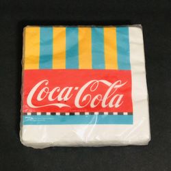 VINTAGE PACKAGE OF  COCA COLA BRAND NAPKINS SEALED