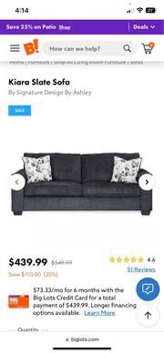 Black Sofa couch 