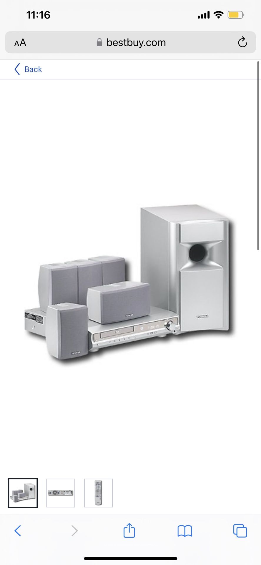 TOSHIBA DVD Home Theater System SD-43HT