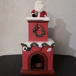 Santa Chimney Music Decor