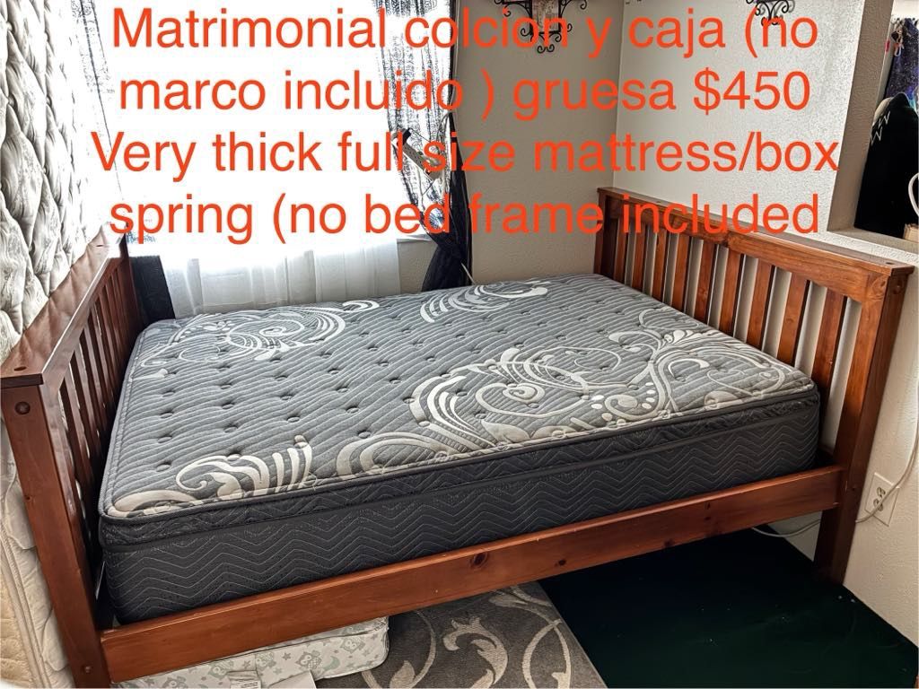 🛏️🛏️🛏️-$$$325 to $450 camas queen y matrimonial--multiple queen/Full size mattresses/box springs and twin size available too  (price is on each pic