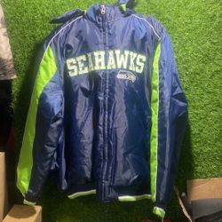 Seattle Seahawks XXL Fleece Lined Jacket 