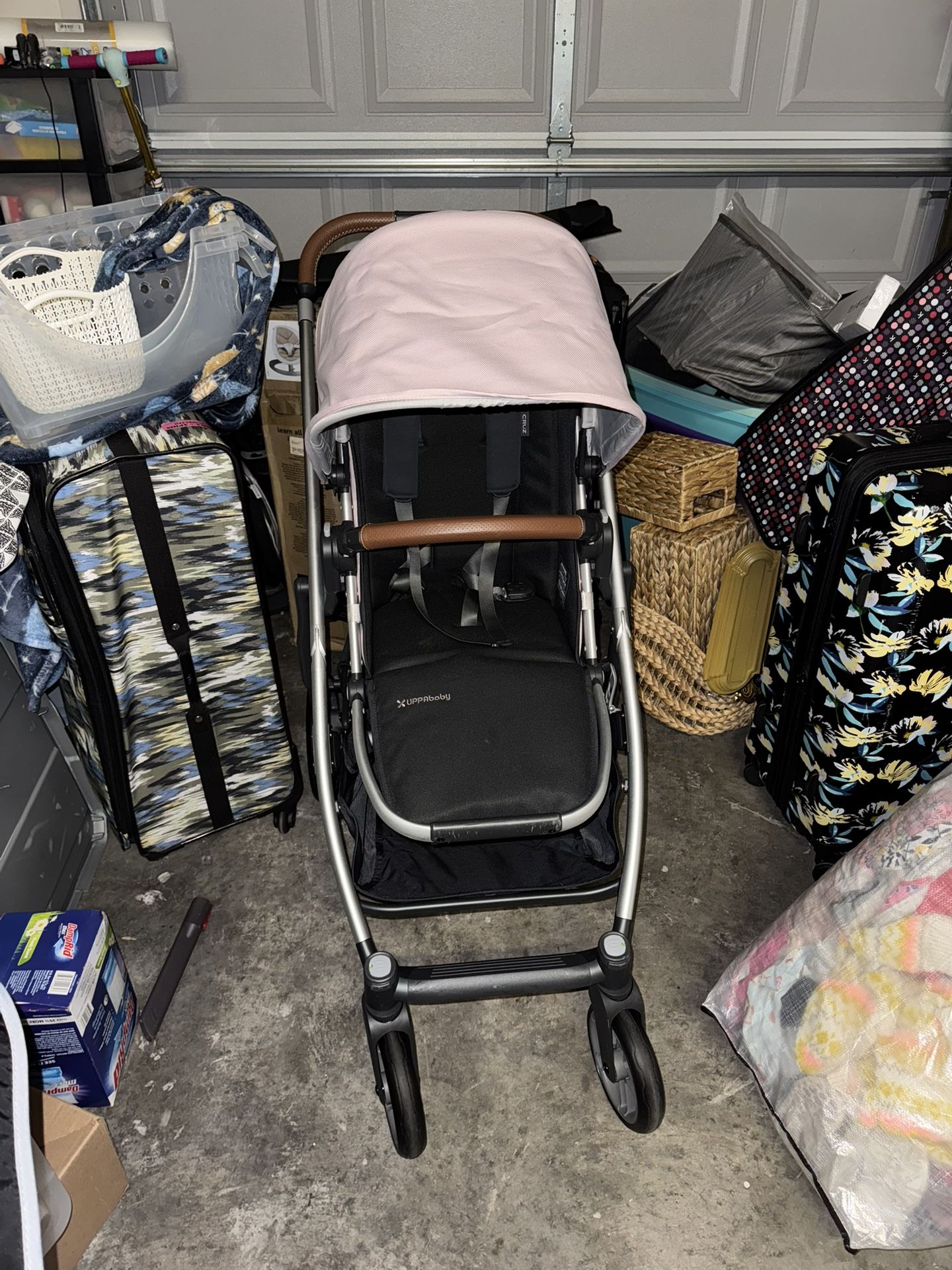 UPPAbaby Cruz V2 Stroller Pink + Travel Bag
