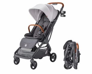 Ergobaby Metro 3 Deluxe Baby Stroller for Newborns, Infants, and Toddlers - Travel Stroller- Pearl Grey