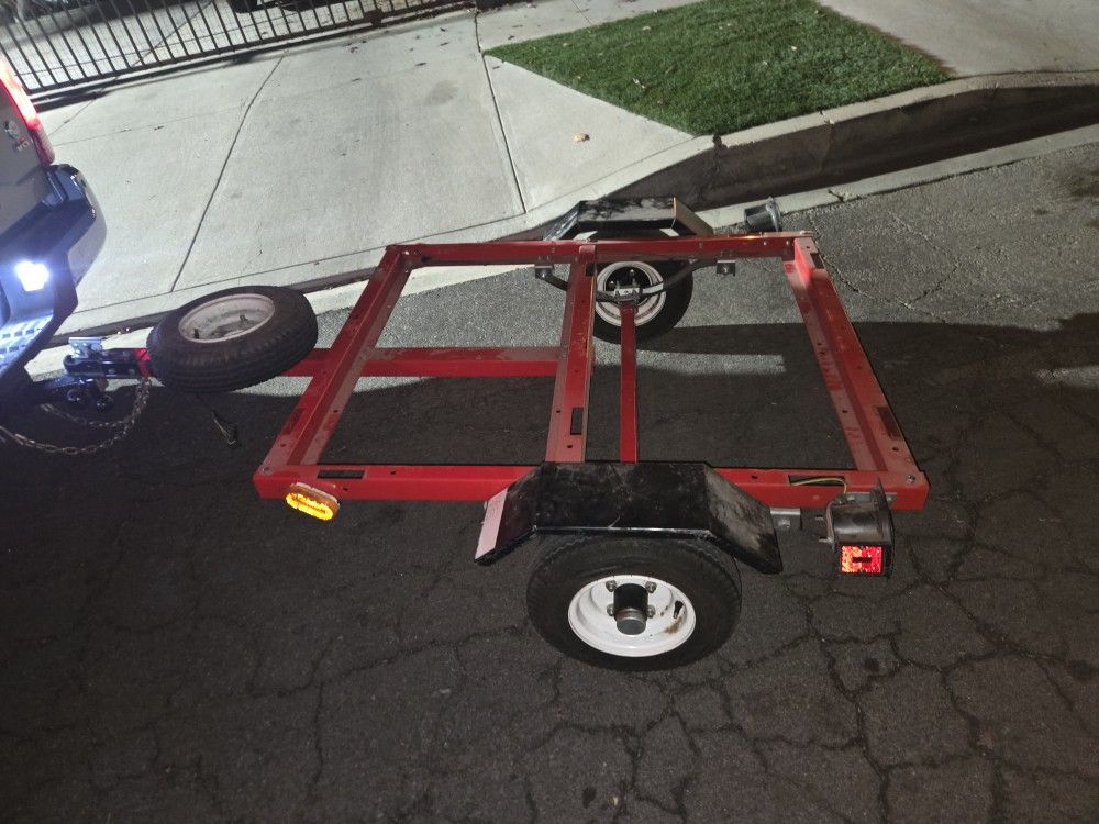 Mini Trailer With Wood Inserts