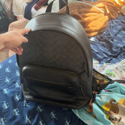 Coach Signature Backpack in Black