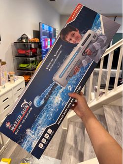 Big Electric Water Gun High Pressure Long Range Water Blaster Large Tank Capacity Continuous Spray Action Summer Outdoor Pool Party Beach Garden Water