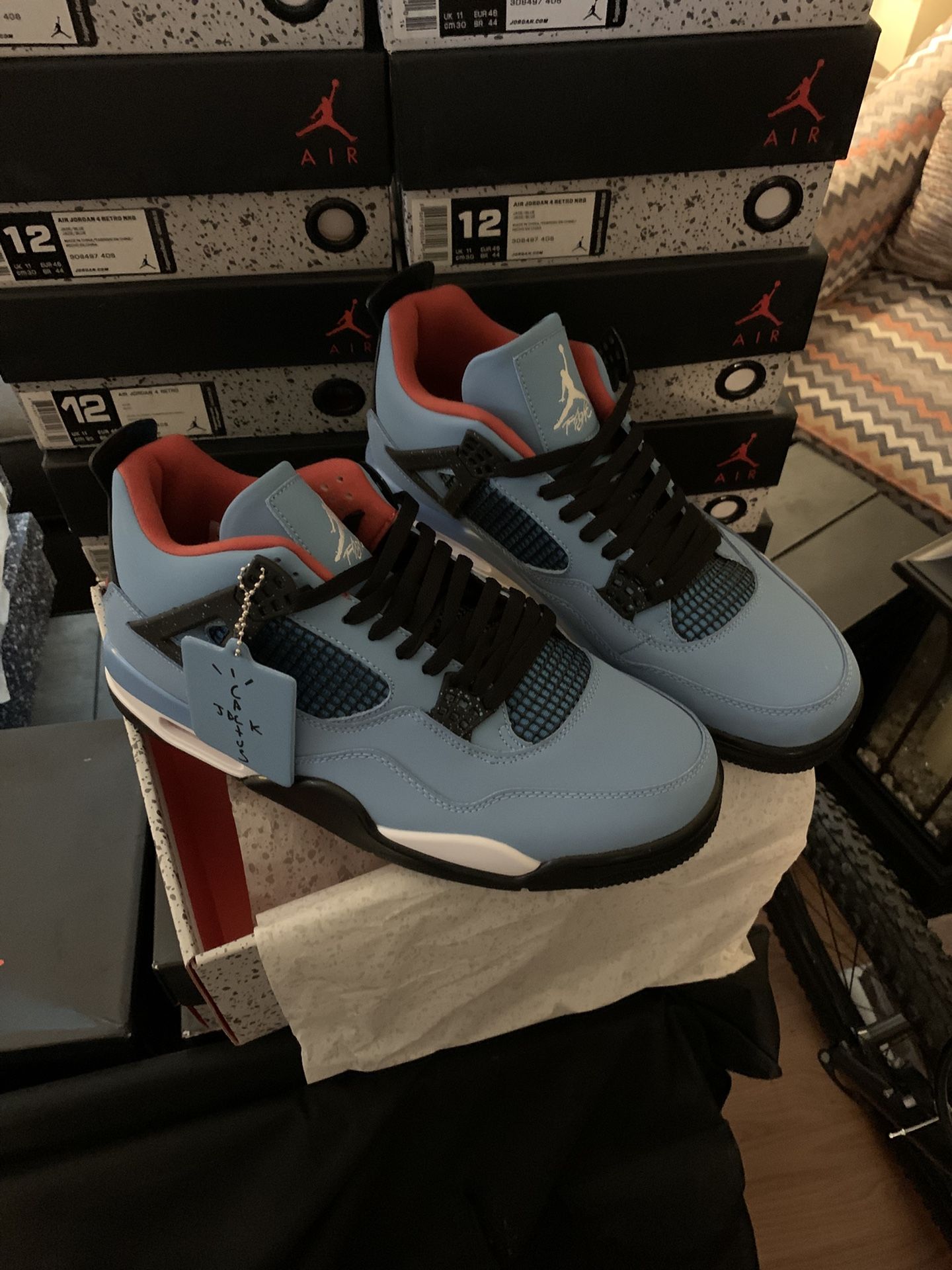 🔥 Air Jordan 4 Cactus Jack – Travis Scott Edition – Brand New in Box – Size 12] 🔥
