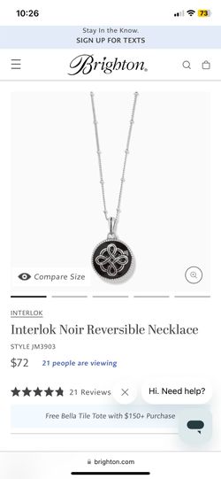 Interlok Noir Reversible Necklace, Earrings and Bracket Set