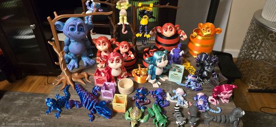 3d monkey  print  articulated
