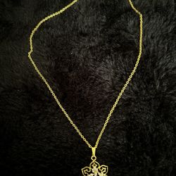 New 18J Gold Plated Necklace 