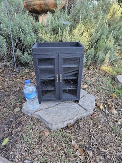 Black cabinet 10.5x14.5x6.5in