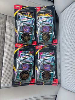 ×4 Pokemon TCG: Pitch Black Premium Checklane Booster Blister Packs Gengar Promo