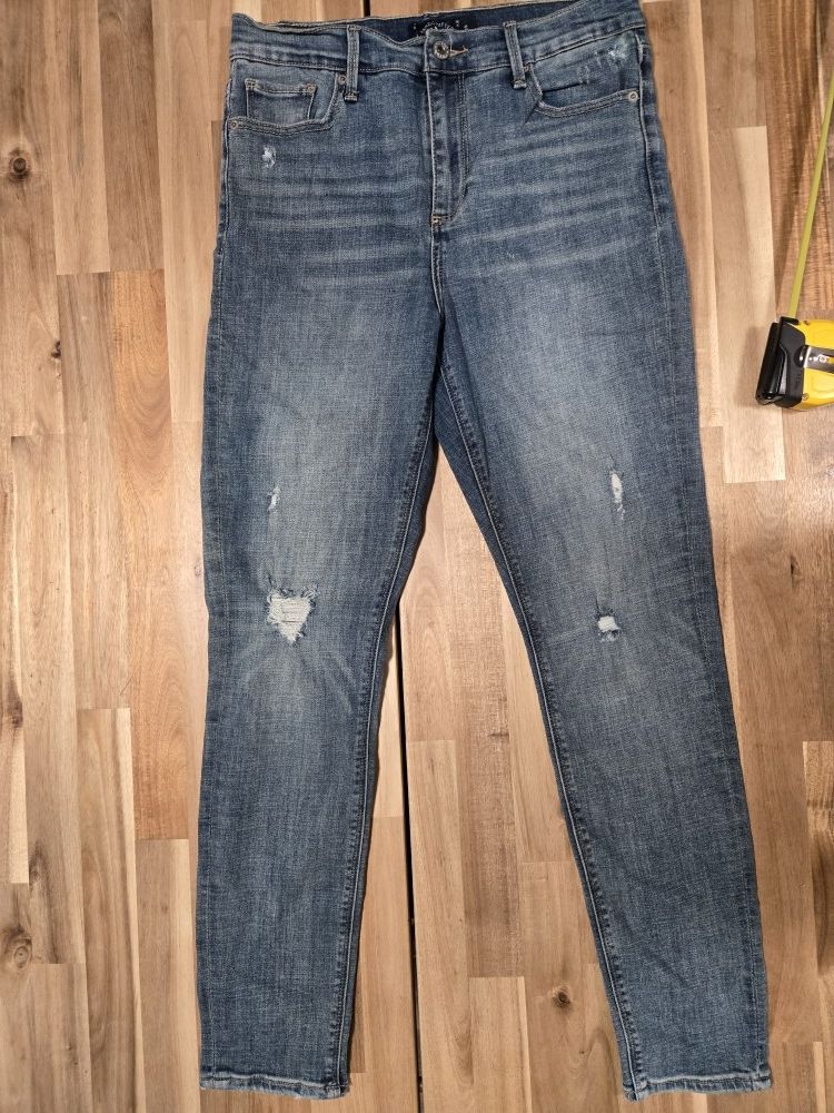 Lucky Brand Distressed Skinny Jeans Size 8/27