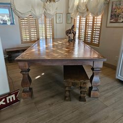 Custom Table And Bench