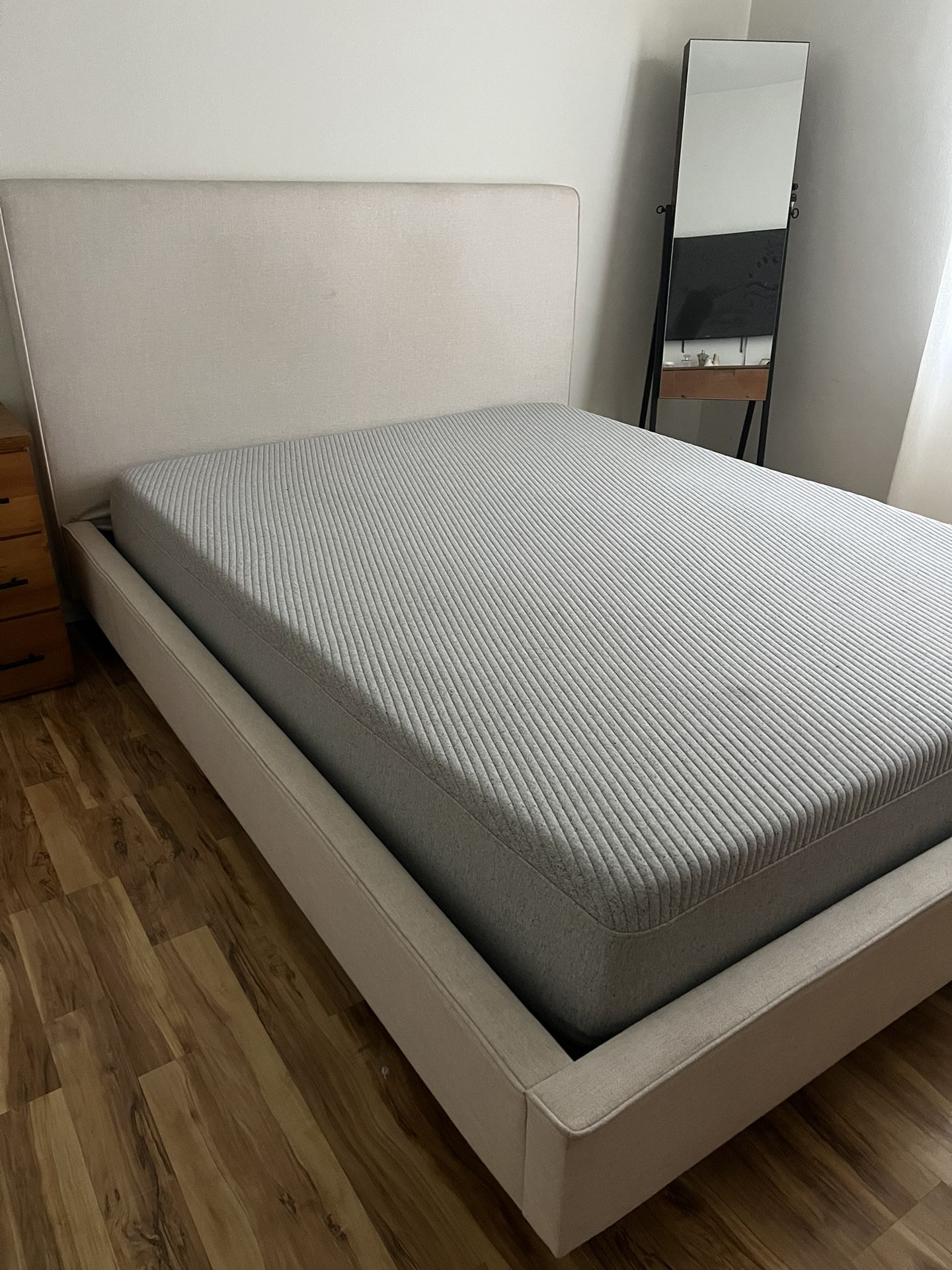 Living Spaced Bed Frame And Casper Mattress