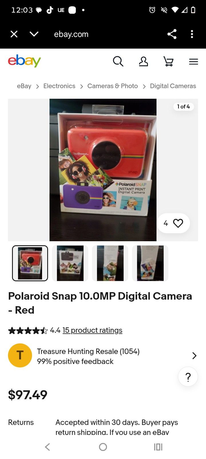 Polaroid Snap Instant Print