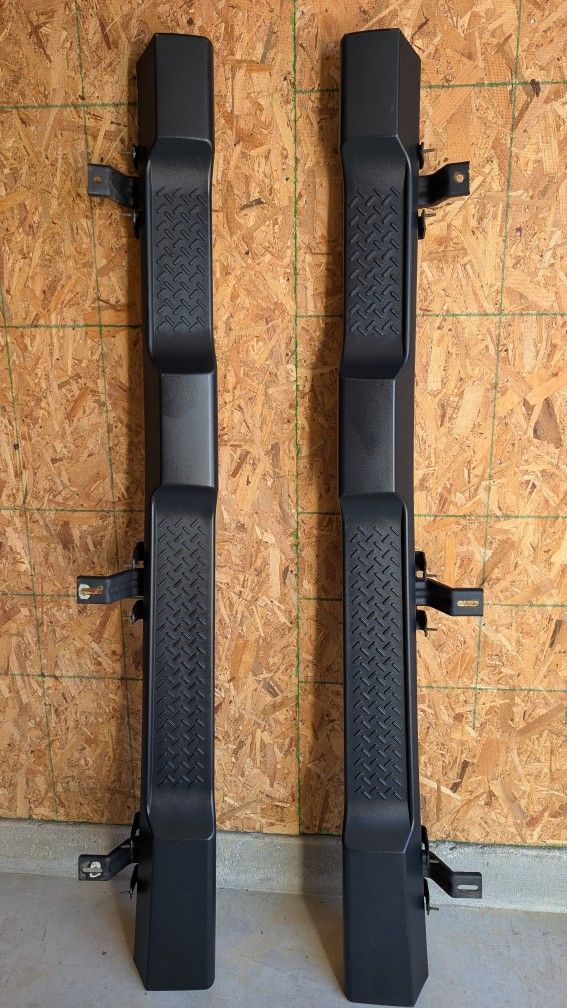OEM: 07-18 Jeep Wrangler Left & Right Running Board Step Pads Pair