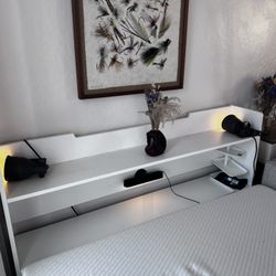 Headboard with storage