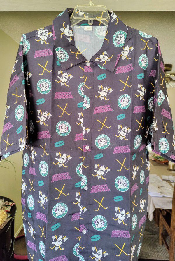 Anaheim Mighty Ducks Button Up Dress Shirt