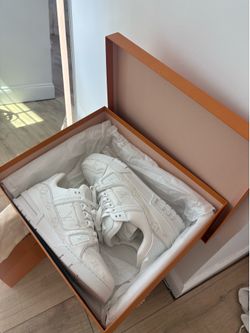White LV trainers size 9