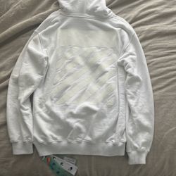 Off-White White Hoodie Size Small Like New