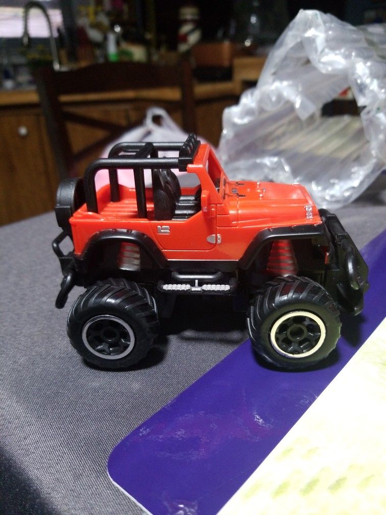 Remote Control Orange Jeep New