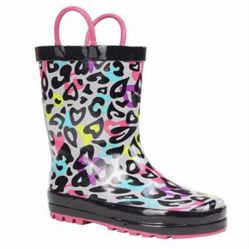 Western Chief Groovy Leopard Girls' Rain Boot