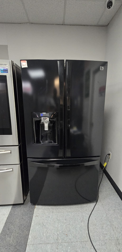 Kenmore Elite French Door Fridge – Black, Ice/Water Dispenser