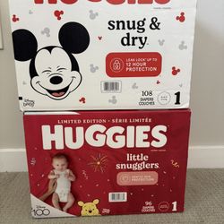 Huggies Size 1 Diapers