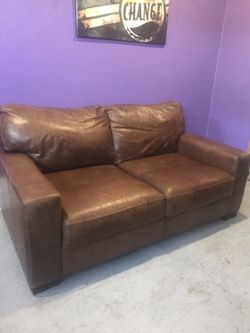 Leather couch