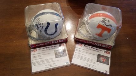 Official Mini Sign Helmet by Payton Manning