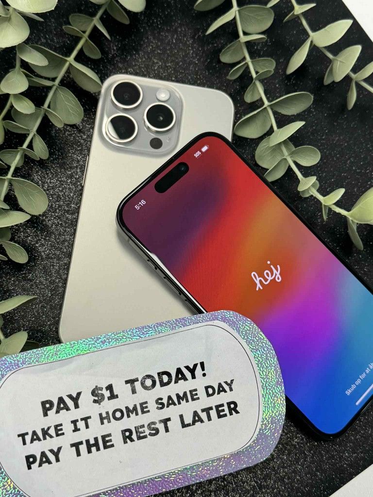 Apple IPhone 15 Pro 5G - Pay $1 DOWN AVAILABLE - NO CREDIT NEEDED