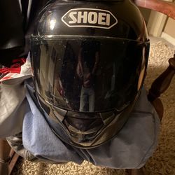 Shoei L Black Out Helmet.  Used/scuffs (Large)
