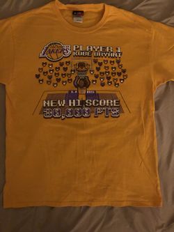 Lakers Kobe Bryant 30,000 points commemorative shirt
