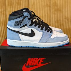  Jordan 1 Retro OG High University Blue - Size 9.5