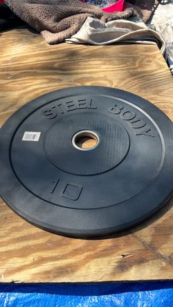 Steel Body 10 lb Rubber Bumper Plate