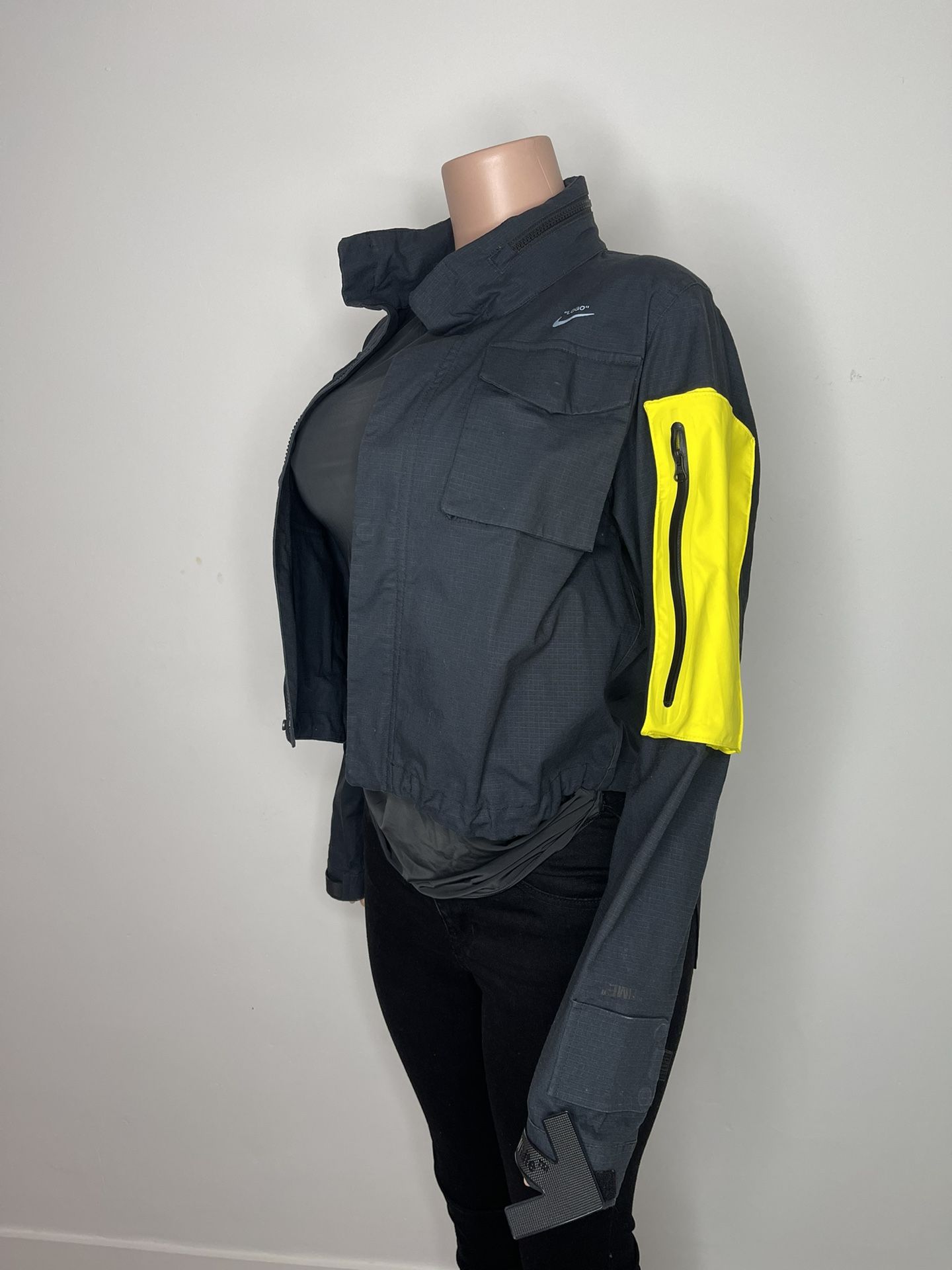 Nike X Off White Women Running Jacket Virgil Abloh M Black