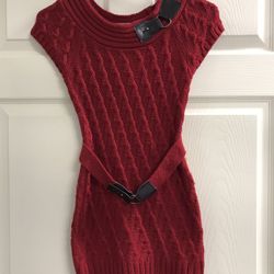 Pink Republic Medium Girls Red Sweater Dress - EUC