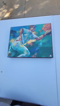 Vintage Texas rangers baseball wall art