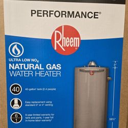 Water Heater- RHEEM 40 Gallons 